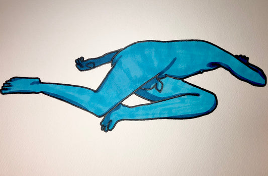 Laying Blue